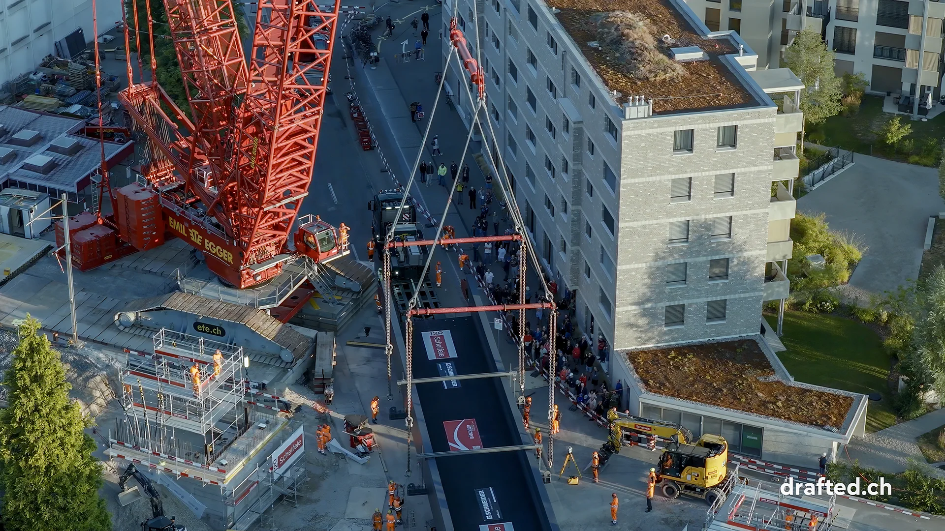 EMIL EGGER AG – Raupenkran Wetzikon – Film – drafted GmbH, Werbeagentur im Zürcher Oberland